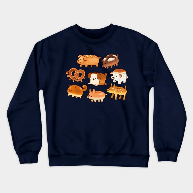 Dog Bread - Circle Crewneck Sweatshirt by giraffalope